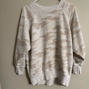 Aerie size M oversized camo sweatshirt